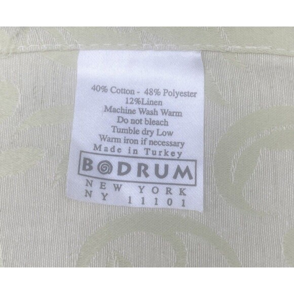 Bodrum Luxembourg GREEN Patterned Cloth Napkins 21.5” Turkey Set Of 4 - Picture 3 of 11